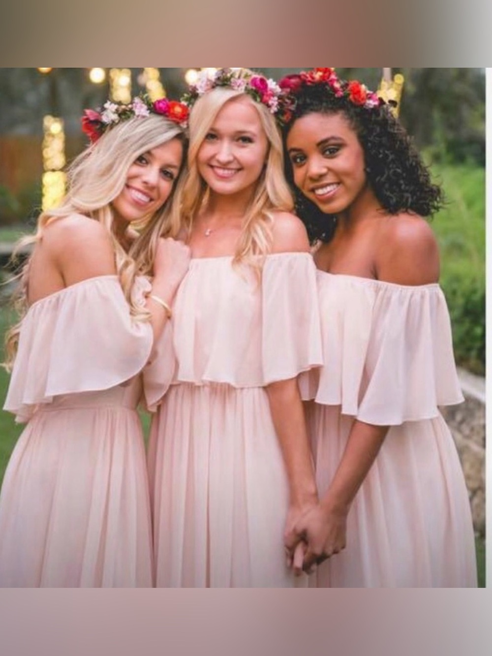 Reverly Abigail chiffon dress, rose quartz pink, size 24, NWT, bridesmaid - Picture 2 of 6